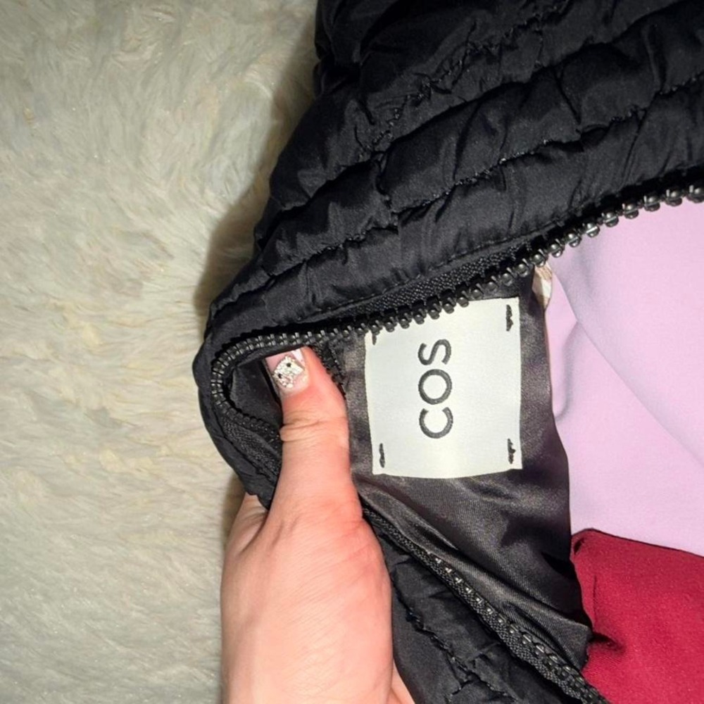 COS Quilted Micro Bag Black Authentic Puffer Purse Handbag Women's Black - Picture 3 of 3